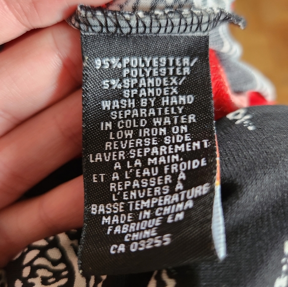 Black and Red Short Dress Size S - Picture 4 of 4